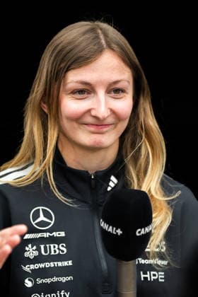 Montreal Formula 1 Canada Grand Prix - Doriane Pin Portrait of French driver Doriane Pin before the qualifying session for the 2026 Formula 1 Grand Prix du Canada at Circuit Gilles-Villeneuve in Montreal, Quebec, Canada, on May 23, 2026. Photo by Alexis Jumeau ABACAPRESS.COM Montreal Quebec Canada  Copyright: xJumeauxAlexis ABACAx