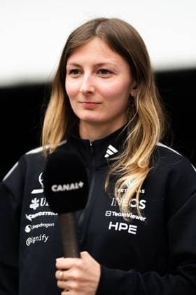 Montreal Formula 1 Canada Grand Prix - Doriane Pin Portrait of French driver Doriane Pin before the qualifying session for the 2026 Formula 1 Grand Prix du Canada at Circuit Gilles-Villeneuve in Montreal, Quebec, Canada, on May 23, 2026. Photo by Alexis Jumeau ABACAPRESS.COM Montreal Quebec Canada  Copyright: xJumeauxAlexis ABACAx