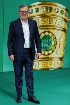 23 05 2026, Football, 83 DFB Cup Final, FC Bayern Munich VfB Stuttgart, Olympioastadion Berlin, Season 2025 2026 Chairman of the Board Bayern Jan Christian DREESEN walking the Green Carpet before the match DFB regulations prohibit any use of photographs as image sequences and or quasi video Berlin Germany