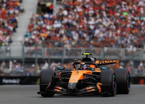 May 23, 2026, Montreal, Quebec, Canada: Lando Norris of Great Britain driving the (1) McLaren MCL40 Mercedes on track during qualifying ahead of the F1 Grand Prix of Canada at Circuit Gilles-Villeneuve on May 23, 2026 in Montreal, Quebec. F1 2026: Canada Grand Prix: Qualifyings  - ZUMAc132 20260523_fap_c132_028 Copyright: xAndrewxChinx