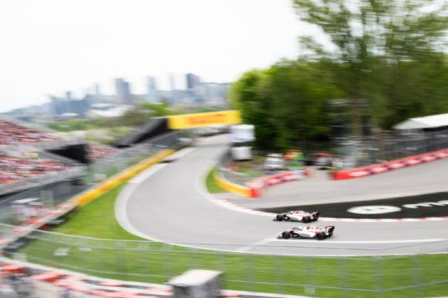 Montreal Formula 1 Canada Grand Prix - Qualifying Haas F1 Team driver Esteban Ocon (31) and Haas F1 Team driver Oliver Bearman (87) during the qualifying session for the 2026 Formula 1 Grand Prix du Canada at Circuit Gilles-Villeneuve in Montreal, Quebec, Canada, on May 23, 2026. Photo by Alexis Jumeau ABACAPRESS.COM Montreal Quebec Canada  Copyright: xJumeauxAlexis ABACAx