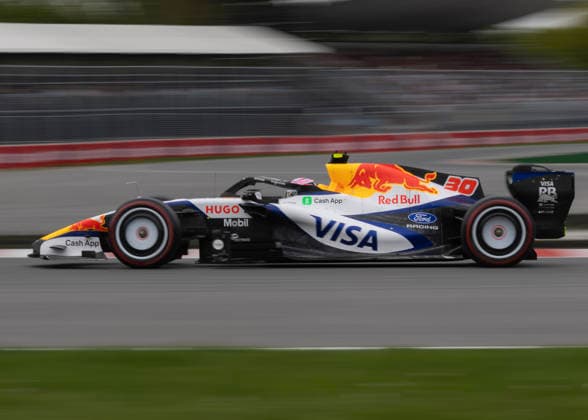May 23, 2026, Montreal, Quebec, Canada: Liam Lawson of New Zealand driving the (30) Visa Cash App Racing Bulls VCARB 03 RB Ford on track during qualifying ahead of the F1 Grand Prix of Canada at Circuit Gilles-Villeneuve on May 23, 2026 in Montreal, Quebec. Montreal Canada - ZUMAc132 20260523_fap_c132_033 Copyright: xAndrewxChinx