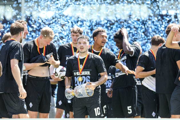 Arianit Ferati SV Waldhof Mannheim, 10 wins the cup, also for him it was the last game at SV Waldhof Mannheim at the BfV cup final VfR Mannheim SV Waldhof Mannheim 07 on 23 05 26 at Carl Benz Stadium, Mannheim xamx Photo Alfio Marino Copyright:
