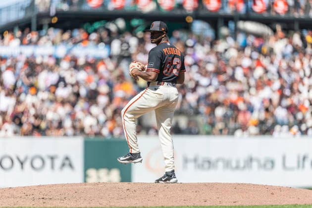 MLB, Baseball Herren, USA 2026: Chicago Vs San Francisco MAY 23 May 23 2026 San Francisco pitcher Joel Peguero (63)on the mound during the MLB game between Chicago White Sox and the San Francisco Giants. Thurman James CSM (Credit Image: Â Thurman James Cal Media) San Francisco Ca USA EDITORIAL USE ONLY Copyright: xx ZUMA-20260523_zma_c04_128.jpg ThurmanxJamesx csmphotothree491548