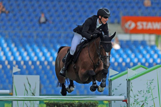 Henrik von Eckermann SWE with horse Glamour Girl, 1 place, winner, S3 Prize of the Aachen Laurensberger Rennverein e V , CSI5 Show Jumping Test Fault Time , World Equestrian Festival, TSCHIO Aachen 2026, TSCHIO instead of CHIO 2026, Aachener Soers, May 22 to 24, 2026, equestrian sport, May 24, 2026, Aachener Soers Germany