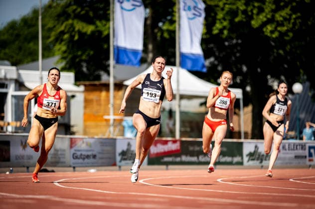 B S Kurpfalz Gala Weinheim, 23 05 2026 Focus on Lea Sophie Benzin GER Cologne Athletics in the womens 200m sprint B S Kurpfalz Gala on 23 05 2026 at the Sepp Herberger Stadium in Weinheim Baden Württemberg Copyright: xBEAUTIFULxSPORTS R.xSchmittx