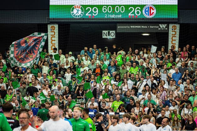 23 05 2026, xovx, Handball Daikin Handball Bundesliga, HSG Wetzlar HC Erlangen Fans of HSG Wetzlar Wetzlar Buderus Arena Hessen Germany EN