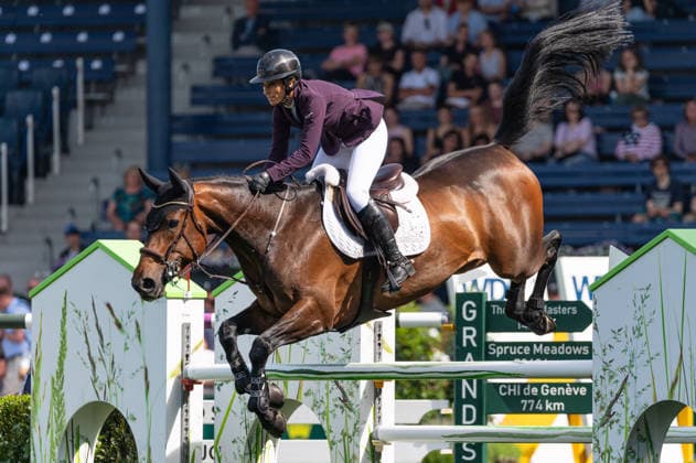 101 Janika Sprunger on Victory Music Z (SUI) during the TSCHIO 2026 (CHIO 2026) - Prize of Handwerk, Youngster-Tour Final CSIYH1* at the Allianz Park in Aachen, Germany  Copyright: xMartinxPitschx xSPPx Sportspressphoto_153578