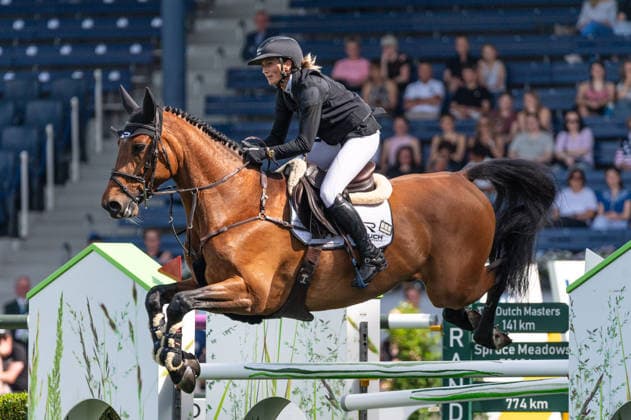 123 Katharina Rhomberg on Noaa (AUT) during the TSCHIO 2026 (CHIO 2026) - Prize of Handwerk, Youngster-Tour Final CSIYH1* at the Allianz Park in Aachen, Germany  Copyright: xMartinxPitschx xSPPx Sportspressphoto_153587