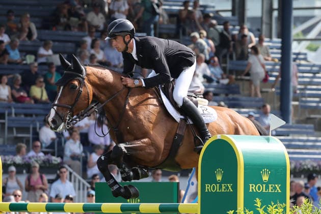 3rd place, Rene Dittmer GER with horse Cajero 8, Preis des Handwerks, Youngster Tour Final CSIYH1 Jumping competition with jump-off for young horses, World Equestrian Festival, World Equestrian Festival, TSCHIO Aachen 2026, TSCHIO instead of CHIO 2026, Aachener Soers, May 22 to 24, 2026, equestrian sport, May 24, 2026, Aachener Soers Germany