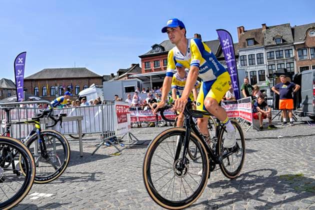 Grand Prix Criquielion 2026 Cycling Race LESSINES, BELGIUM - MAY 24 : Rider of Team Flanders - Baloise before the start of the race during the 58th edition of Grand Prix Criquielion an UCI Class 1.1 one day cycling road race for Men Elite of km with start in Ath and finish in Lessines on May 24, 2026 in Lessines, Belgium, 24 05 2026 Lessines Belgium  Copyright: xSesx