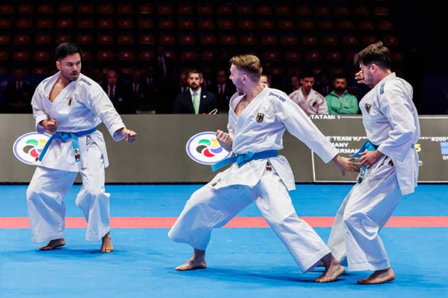 Bronze Medal Match Men Kata Team Germany, 24 05 2026, Frankfurt am Main Germany , 61 Karate European Championships 2026 Frankfurt Main xprx