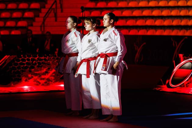 Bronze Medal Match Women Kata Team Germany, 24 05 2026, Frankfurt am Main Germany , 61 Karate European Championships 2026 Frankfurt Main xprx
