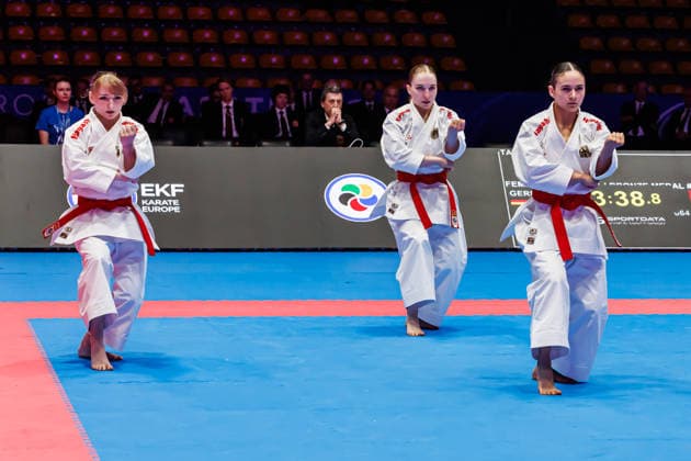 Bronze Medal Match Women Kata Team Germany, 24 05 2026, Frankfurt am Main Germany , 61 Karate European Championships 2026 Frankfurt Main xprx