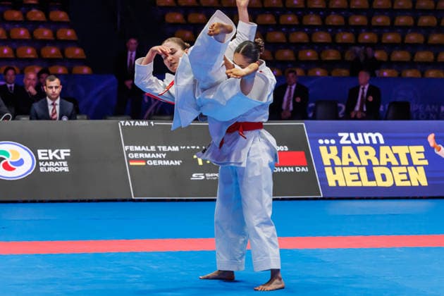 Bronze Medal Match Women Kata Team Germany, 24 05 2026, Frankfurt am Main Germany , 61 Karate European Championships 2026 Frankfurt Main xprx