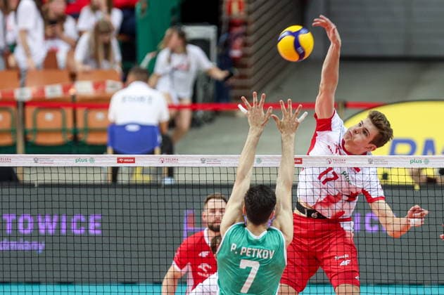 Katowice 24.05.2026 Friendly volleyball match between Poland and Bulgaria on May 24, 2026, in Katowice, Poland --- Mecz towarzyski w siatkowce pomiedzy Polska - Bulgaria Nz. Jakub Majchrzak Fot. Michal Chwieduk Arena Akcji NEWSPIX.PL --- newspix.pl 