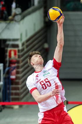 Katowice 24.05.2026 Friendly volleyball match between Poland and Bulgaria on May 24, 2026, in Katowice, Poland --- Mecz towarzyski w siatkowce pomiedzy Polska - Bulgaria Nz. Jakub Kiedos Fot. Michal Chwieduk Arena Akcji NEWSPIX.PL --- newspix.pl 