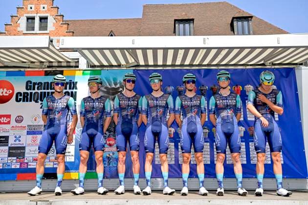 Grand Prix Criquielion 2026 Cycling Race LESSINES, BELGIUM - MAY 24 : Team Bahrain - Victorious during the 58th edition of Grand Prix Criquielion an UCI Class 1.1 one day cycling road race for Men Elite of km with start in Ath and finish in Lessines on May 24, 2026 in Lessines, Belgium, 24 05 2026 Lessines Belgium  Copyright: xSesx