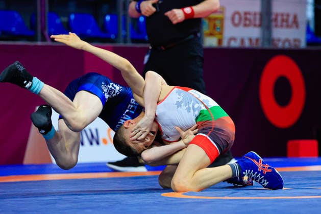U15 Wrestling European Championships 38kg FS David Plamenov Petrov BUL df Arseni Hubanau BLR Copyright: xKostadinxAndonov xUnitedxWorldxWrestlingx Kostadin Andonov United World Wrestling