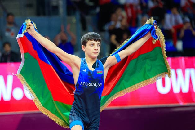 U15 Wrestling European Championships 38kg FS Yusuf Abdullayev AZE Copyright: xKostadinxAndonov xUnitedxWorldxWrestlingx Kostadin Andonov United World Wrestling