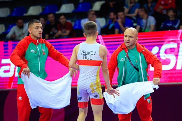 U15 Wrestling European Championships 41kg FS Simeon Radoslavov Velikov BUL , Radoslav Velikov Copyright: xKostadinxAndonov xUnitedxWorldxWrestlingx Kostadin Andonov United World Wrestling