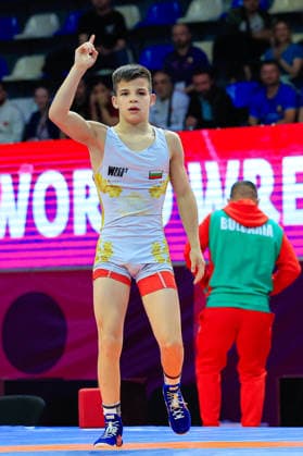 U15 Wrestling European Championships 41kg FS Simeon Radoslavov Velikov BUL Copyright: xKostadinxAndonov xUnitedxWorldxWrestlingx Kostadin Andonov United World Wrestling