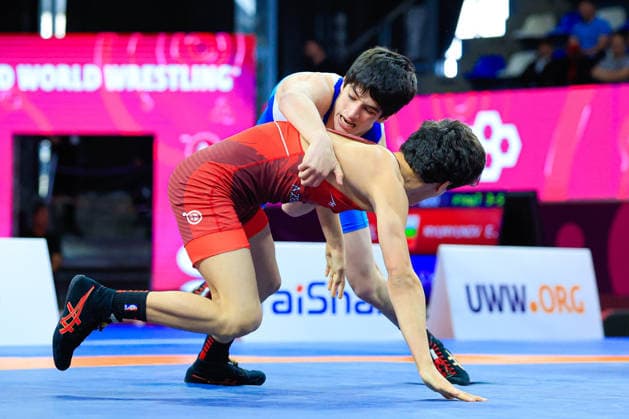 U15 Wrestling European Championships 52kg FS Badruddin Magomedov RUS df Adam Guliyev AZE Copyright: xKostadinxAndonov xUnitedxWorldxWrestlingx Kostadin Andonov United World Wrestling