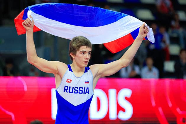 U15 Wrestling European Championships 57kg FS Adam Miziev RUS Copyright: xKostadinxAndonov xUnitedxWorldxWrestlingx Kostadin Andonov United World Wrestling
