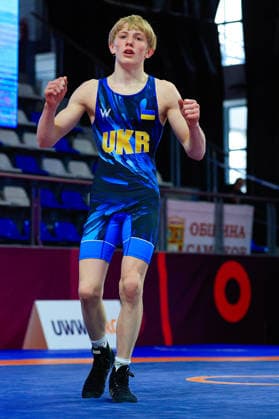 U15 Wrestling European Championships 57kg FS Yurii Symak UKR Copyright: xKostadinxAndonov xUnitedxWorldxWrestlingx Kostadin Andonov United World Wrestling