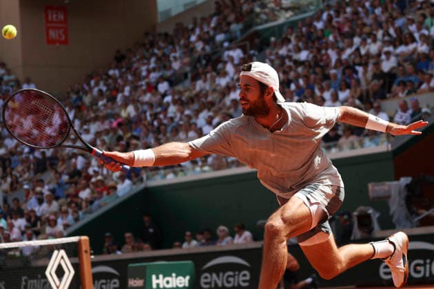 TENNIS : Roland Garros 2026 - 24 05 2026 Karen Khachanov Vs Arthur Gea (FRA) ParisFrance  Copyright: xMichaelxBaucherx