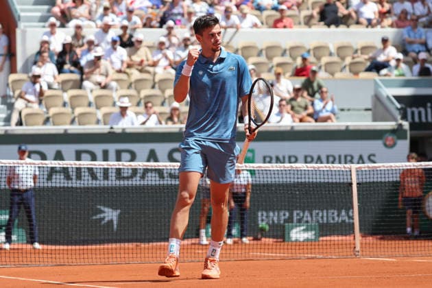 TENNIS : Roland Garros 2026 - 24 05 2026 Karen Khachanov Vs Arthur Gea (FRA) ParisFrance  Copyright: xMichaelxBaucherx