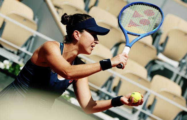 TENNIS - French Open 2026 PARIS,FRANCE,24.MAY.26 - TENNIS - WTA, Tennis Damen Tour, French Open, Roland Garros, Grand Slam. Image shows Belinda Bencic (SUI).  GEPAxpictures xMatthiasxHauer