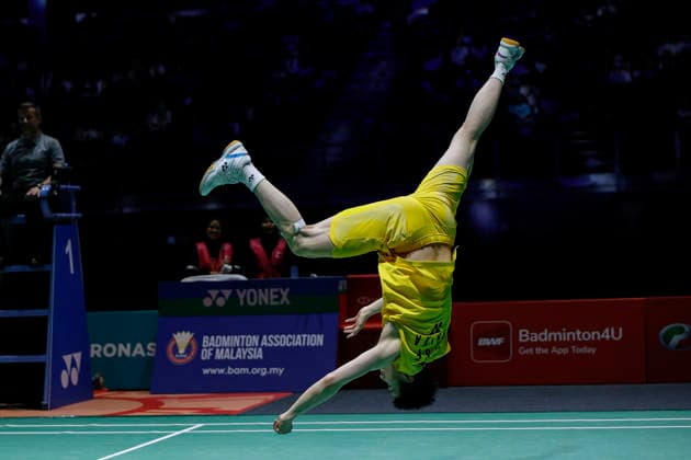 May 24, 2026, Kuala Lumpur, Malaysia: Li Shi Feng of China celebrates after victory against Panitchaphon Teeraratsakul of Thailand (not in view) in the Men s Singles Final during the Perodua Malaysia Masters 2026 at Unifi Arena. Li Shi Feng won with scores; 21 21 : 16 17 Kuala Lumpur Malaysia - ZUMAs197 20260524_aaa_s197_006 Copyright: xWongxFokxLoyx