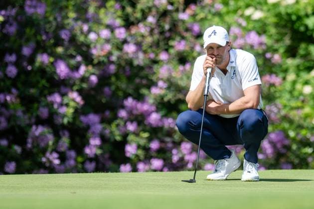 Belgian Thomas Detry pictured in action during the final round (4 4) of the 2026 Soudal Open DP World Tour golf tournament in Schilde, Sunday 24 May 2026. The Soudal Open takes place from 21 to 24 May at the Rinkven Golf Club in Schilde. JONASxROOSENS  x174910179x