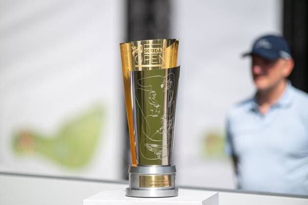 The winners trophy is seen at the final round (4 4) of the 2026 Soudal Open DP World Tour golf tournament in Schilde, Sunday 24 May 2026. The Soudal Open takes place from 21 to 24 May at the Rinkven Golf Club in Schilde. JONASxROOSENS  x174910649x