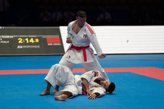 23 05 2026, xhfmx, Karate EKF Senior Championships 2026, Final Men Team Kata Turkey vs Italy DFL DFB REGULATIONS PROHIBIT ANY USE OF PHOTOGRAPHS as IMAGE SEQUENCES and or QUASI VIDEO Frankfurt