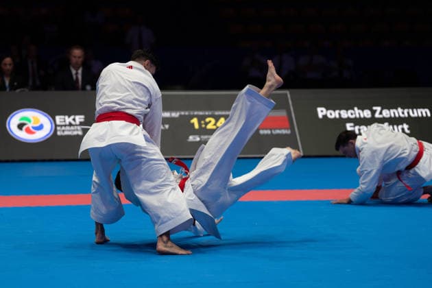 23 05 2026, xhfmx, Karate EKF Senior Championships 2026, Final Men Team Kata Turkey vs Italy DFL DFB REGULATIONS PROHIBIT ANY USE OF PHOTOGRAPHS as IMAGE SEQUENCES and or QUASI VIDEO Frankfurt