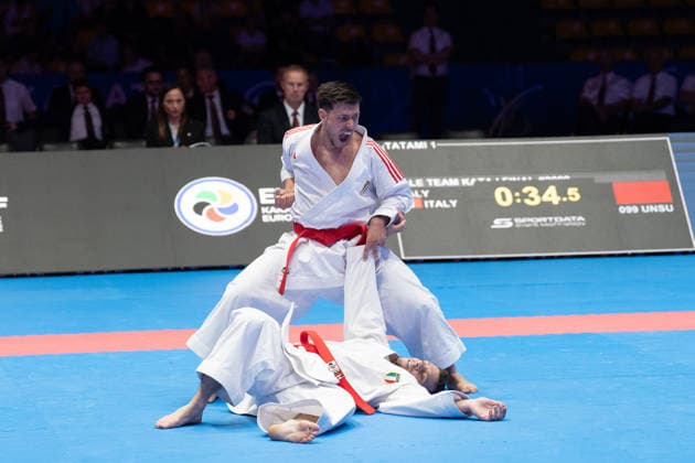 23 05 2026, xhfmx, Karate EKF Senior Championships 2026, Final Men Team Kata Turkey vs Italy DFL DFB REGULATIONS PROHIBIT ANY USE OF PHOTOGRAPHS as IMAGE SEQUENCES and or QUASI VIDEO Frankfurt