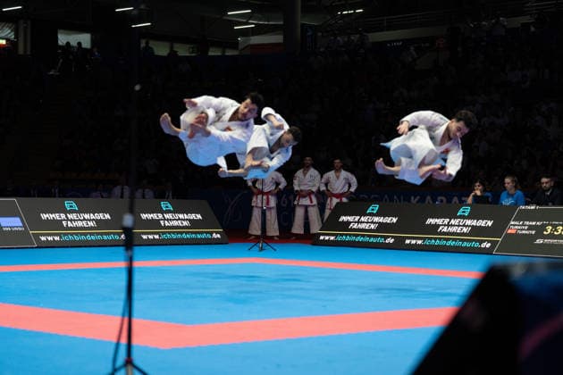 23 05 2026, xhfmx, Karate EKF Senior Championships 2026, Final Men Team Kata Turkey vs Italy DFL DFB REGULATIONS PROHIBIT ANY USE OF PHOTOGRAPHS as IMAGE SEQUENCES and or QUASI VIDEO Frankfurt