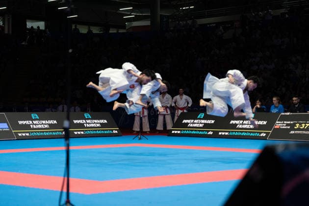 23 05 2026, xhfmx, Karate EKF Senior Championships 2026, Final Men Team Kata Turkey vs Italy DFL DFB REGULATIONS PROHIBIT ANY USE OF PHOTOGRAPHS as IMAGE SEQUENCES and or QUASI VIDEO Frankfurt