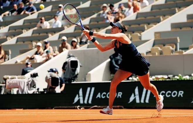 TENNIS - French Open 2026 PARIS,FRANCE,24.MAY.26 - TENNIS - WTA, Tennis Damen Tour, French Open, Roland Garros, Grand Slam. Image shows Belinda Bencic (SUI).  GEPAxpictures xMatthiasxHauer