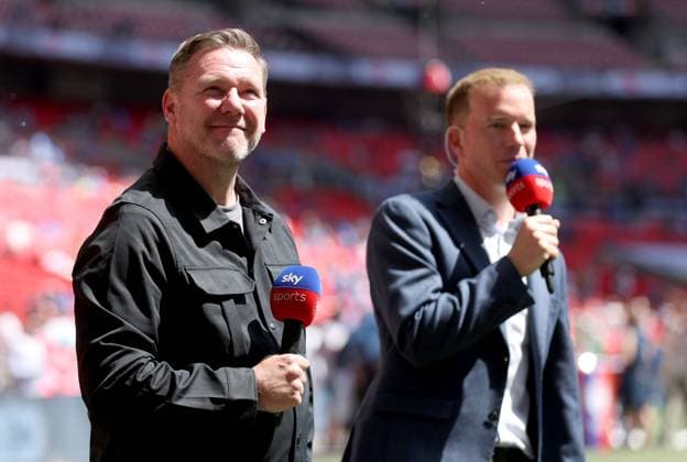 Former Bolton Wanderers Footballer Kevin Nolan during an interview with Sky Sports Bolton Wanderers v Stockport County, EFL Sky Bet League One, Play-Off Final, Football, Wembley Stadium, London, UK - 24 May 2026London Wembley Stadium United Kingdom EDITORIAL USE ONLY No use with unauthorised audio, video, data, fixture lists, club league logos or live services. Online in-match use limited to 120 images, no video emulation. No use in betting, games or single club league player publications.  Copyright: xKieranxMcManus Shutterstockx 16889802bp