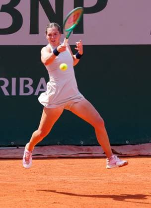 Caty McNally in first round action French Open Tennis, Day One, Tennis, Roland Garros, Paris, France - 24 May 2026Paris Roland Garros France EDITORIAL USE ONLY No use with unauthorised audio, video, data, fixture lists, club league logos or live services. Online in-match use limited to 120 images, no video emulation. No use in betting, games or single club league player publications.  Copyright: xJavierxGarcia Shutterstockx 16889883j