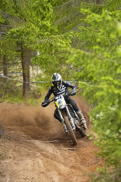 Morgan Lesiardo of Italy Triumph Triumph Italia Racing Mc Lago D Iseo during the 2026 Paulo Duarte FIM EnduroGP World Championship, WM, Weltmeisterschaft race 23. May 2026 in Vierumäki, Finland. (Kalle Parkkinen Newspix24)  Copyright: xKallexParkkinenx NP24kp0430