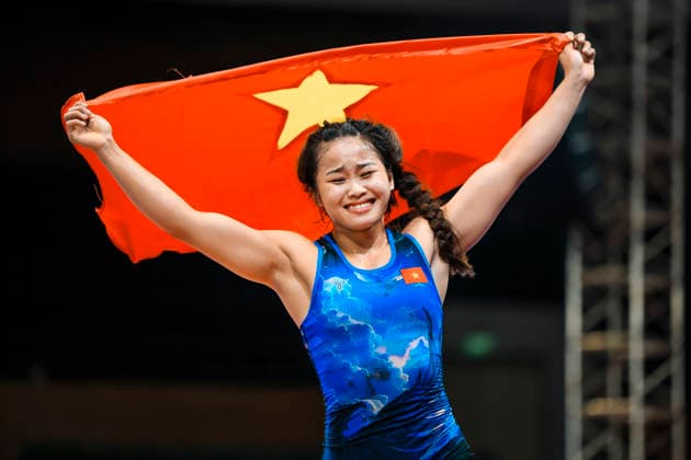 Sport Bilder des Tages U23 Wrestling Asian Championships 50kg WW - Ngoc Linh Do (VIE) *** U23 Wrestling Asian Championships 50kg WW Ngoc Linh Do VIE