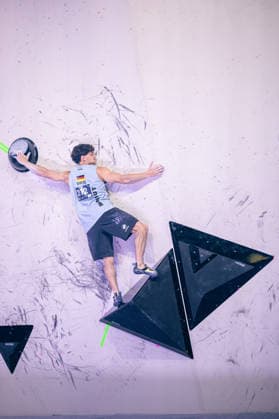 24 05 2026 Climbing Bouldering World Climbing Series Bern 2026 Semi-finals Men Elias Arriagada Krüger GER Bern Bern Expo Switzerland