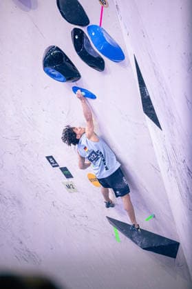 24 05 2026 Climbing Bouldering World Climbing Series Bern 2026 Semi-finals Men Elias Arriagada Krüger GER Bern Bern Expo Switzerland
