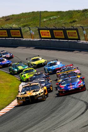 DTM, 3. + 4. Rennen Zandvoort 2026 3 BMW M4 GT3 Evo, Schubert Motorsport: Kelvin van der Linde, 69 Ferrari 296 GT3 EVO, EMIL FREY RACING: Thierry Vermeulen- picture by Gruppe C Photography Zandvoort Circuit Park Zandvoort Netherlands Copyright: xGruppexCxPhotographyx