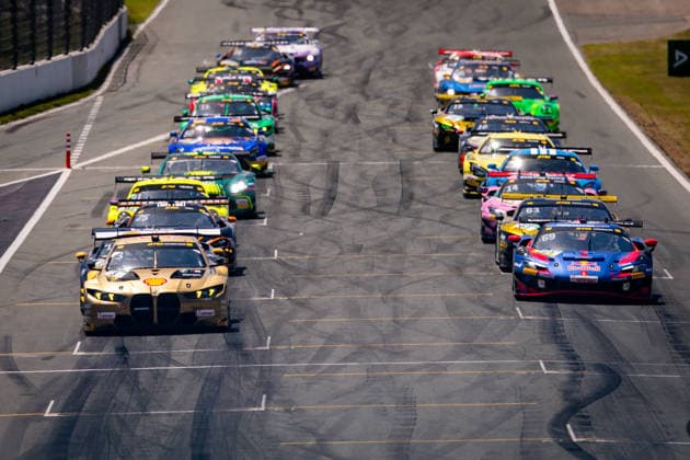 DTM, 3. + 4. Rennen Zandvoort 2026 3 BMW M4 GT3 Evo, Schubert Motorsport: Kelvin van der Linde, 69 Ferrari 296 GT3 EVO, EMIL FREY RACING: Thierry Vermeulen- picture by Gruppe C Photography Zandvoort Circuit Park Zandvoort Netherlands Copyright: xGruppexCxPhotographyx