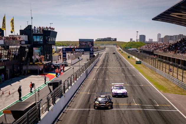 DTM, 3. + 4. Rennen Zandvoort 2026 16 McLaren 720S GT3 Evo, Dörr Motorsport: Timo Glock, 64 Ford Mustang GT3, HRT Ford Racing: Finn Wiebelhaus- picture by Gruppe C Photography Zandvoort Circuit Park Zandvoort Netherlands Copyright: xGruppexCxPhotographyx